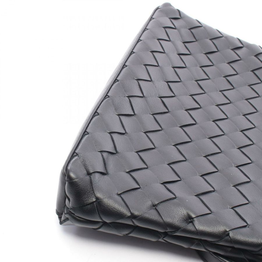 BOTTEGA VENETA Prism Pouch Intrecciato bag 795712V2HL18803 leather Black Used-7