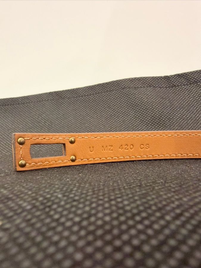 Hermes 18大象灰Epsom 玫瑰金double Kelly 手環-12