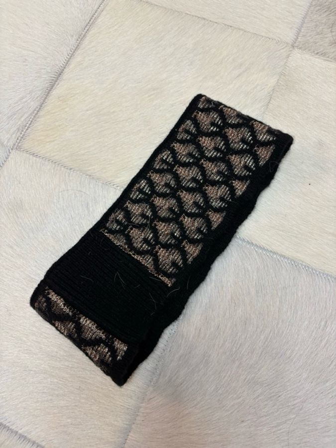 CHANEL 香奈兒雙C logo髮帶 頭帶 髮帶-1