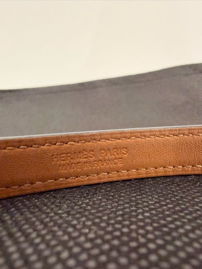 Hermes swift黑金釦Rivale double tour 雙層手環-19