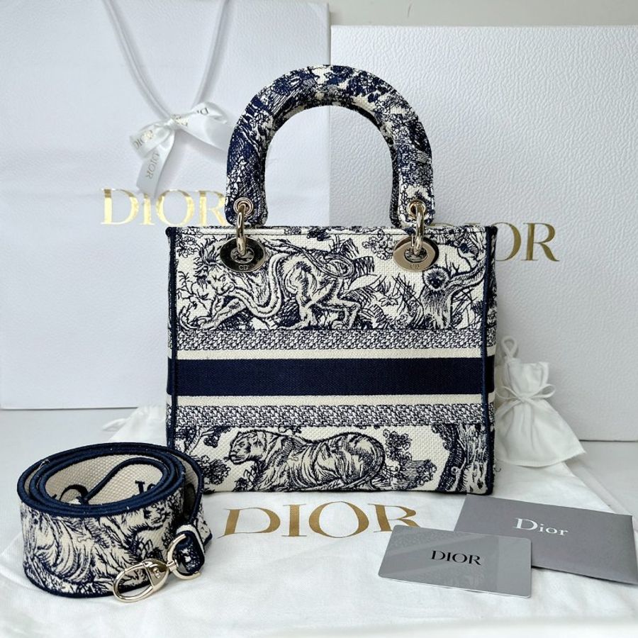 DIOR Lady D-Lite中款動物園黛妃包-1