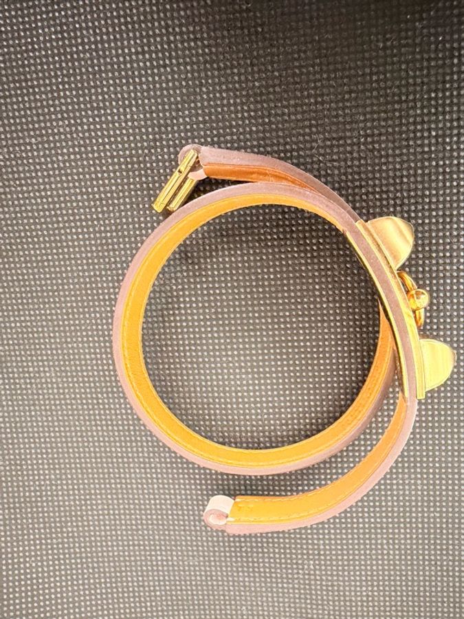 Hermes 櫻花粉Swift Rivale double 手環-9