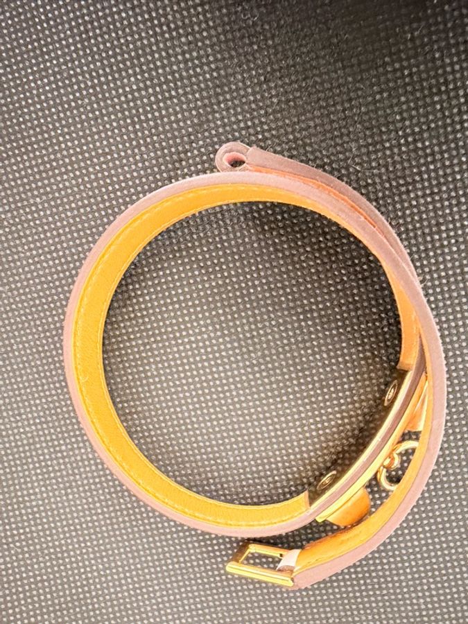 Hermes 櫻花粉Swift Rivale double 手環-10