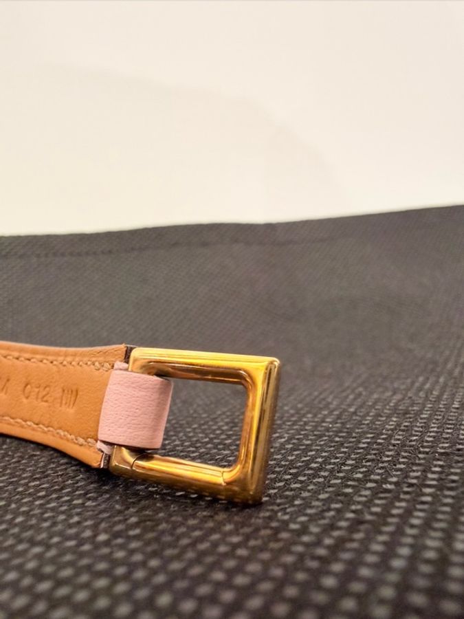 Hermes 櫻花粉Swift Rivale double 手環-20