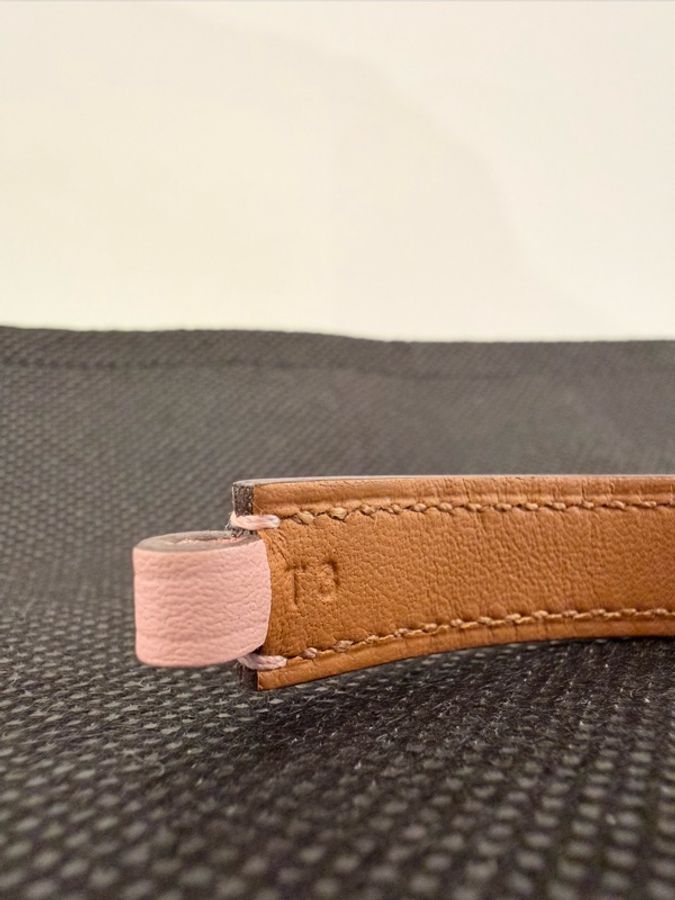 Hermes 櫻花粉Swift Rivale double 手環-21