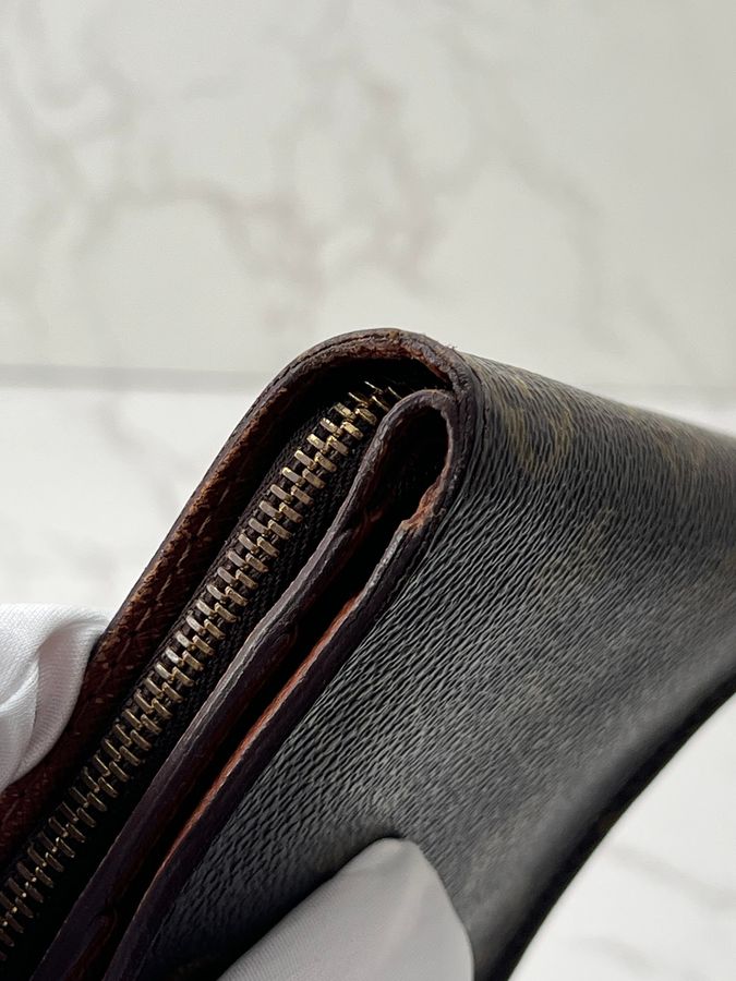 香緹國際精品 LV 對折 拉鍊零錢包 短夾 1149-4