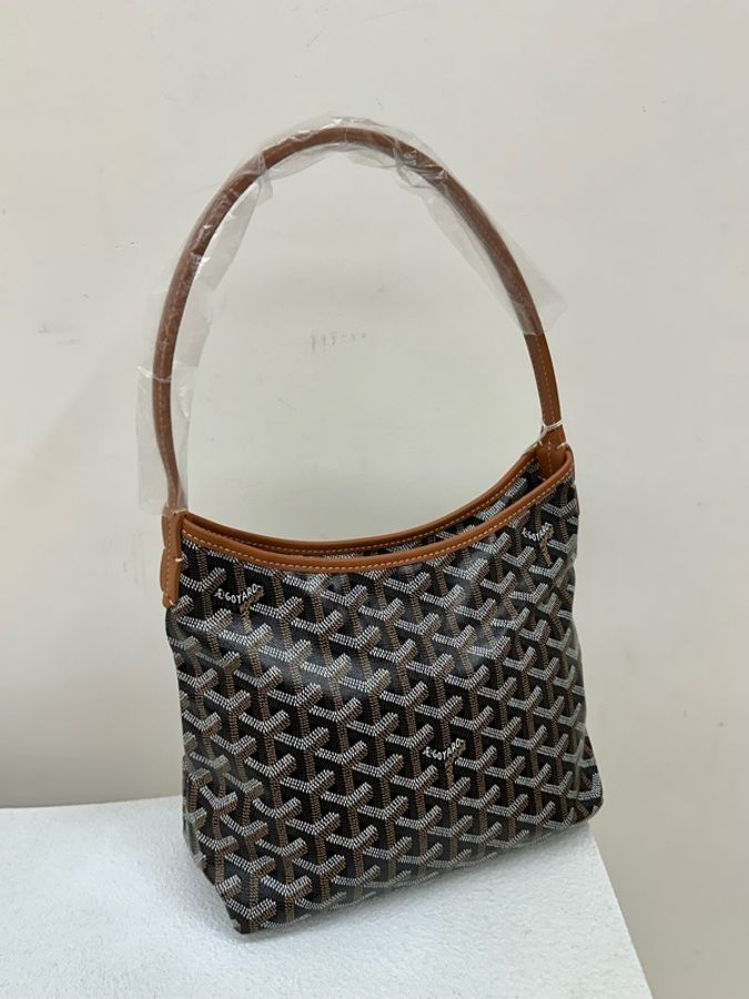 全新goyard boheme mini hobo black and tan 黑棕色 手提包 單肩包 流浪包-2