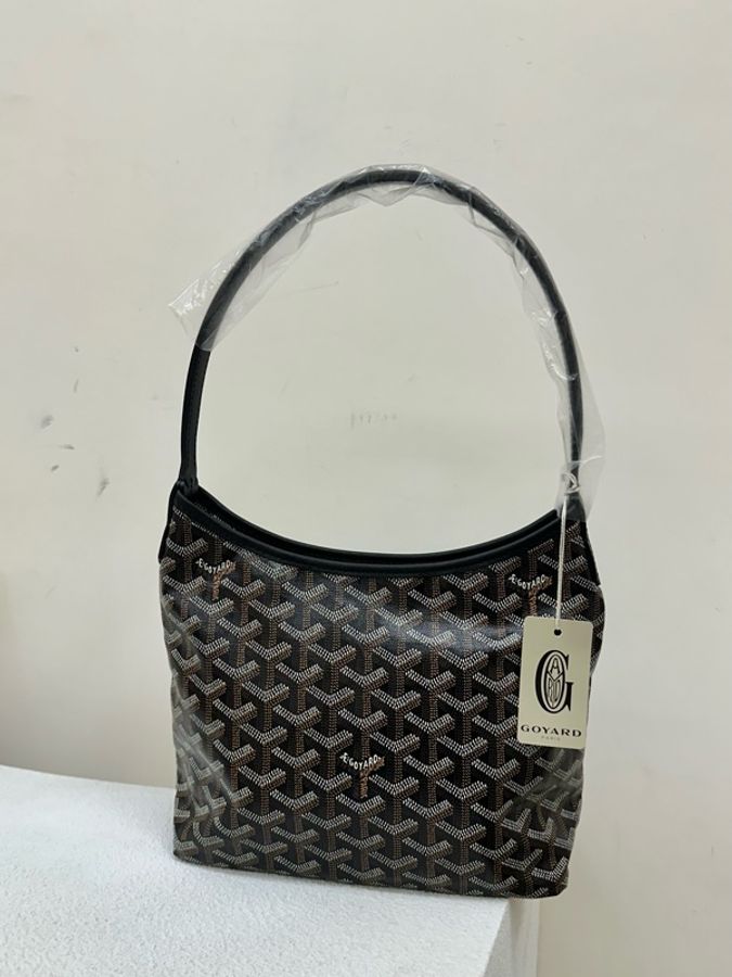 全新goyard boheme mini hobo black 黑色 手提包 單肩包 流浪包-0