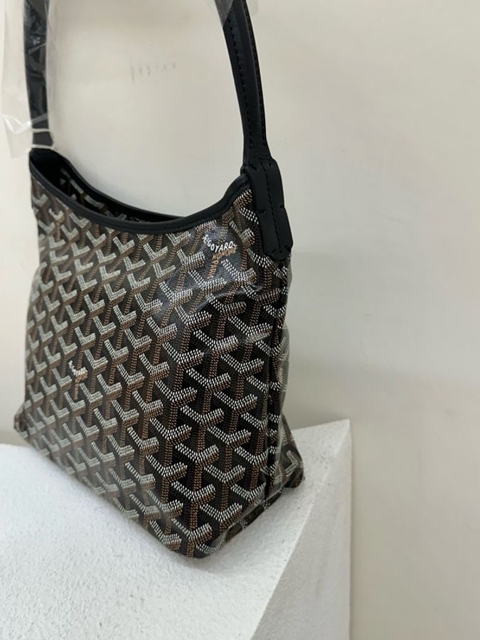全新goyard boheme mini hobo black 黑色 手提包 單肩包 流浪包-2