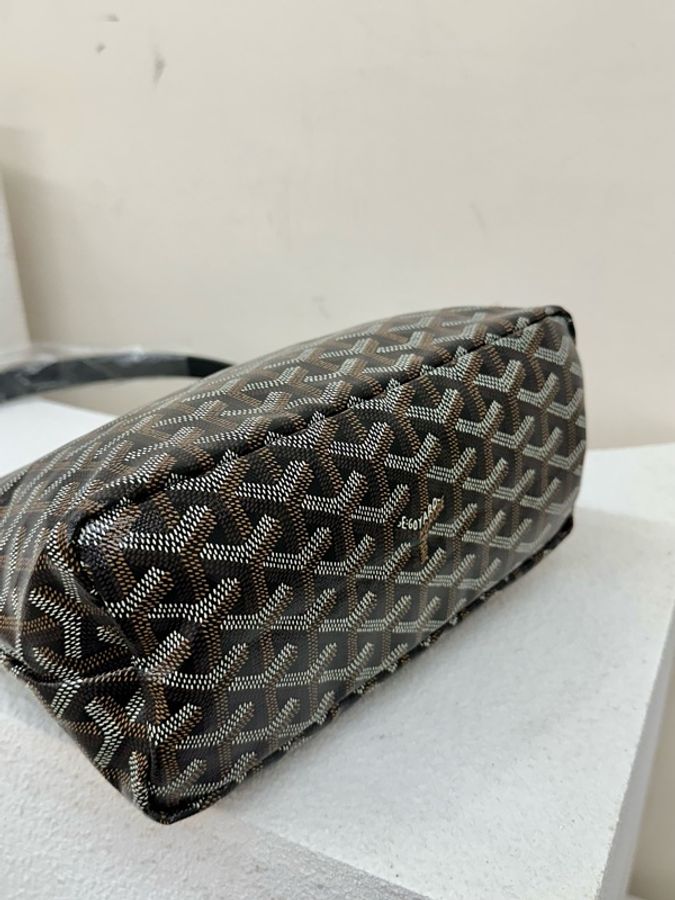 全新goyard boheme mini hobo black 黑色 手提包 單肩包 流浪包-4