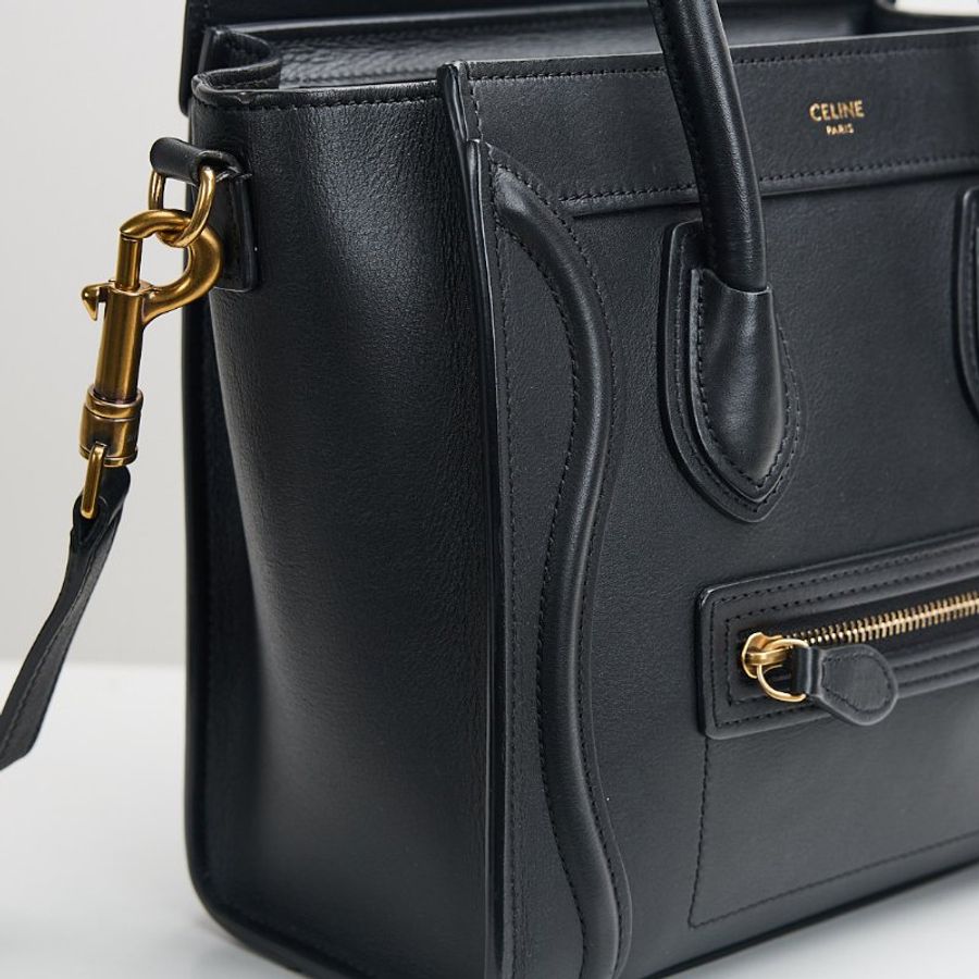 二手Celine Nano Luggage笑臉包/黑色-2