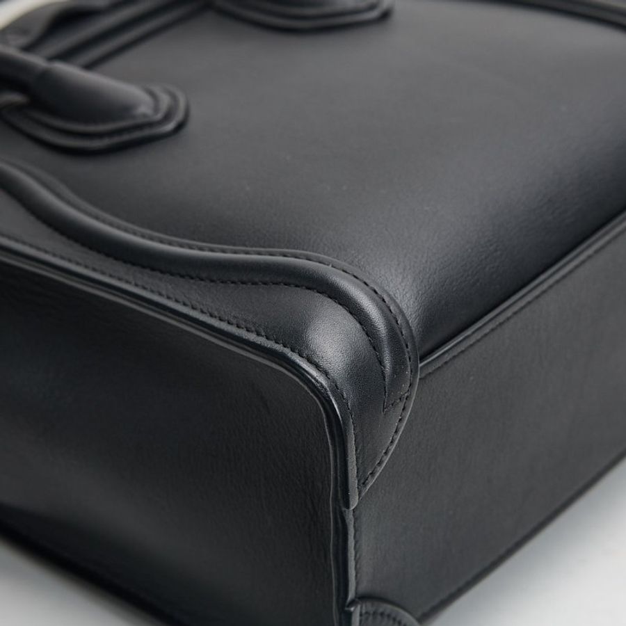 二手Celine Nano Luggage笑臉包/黑色-7