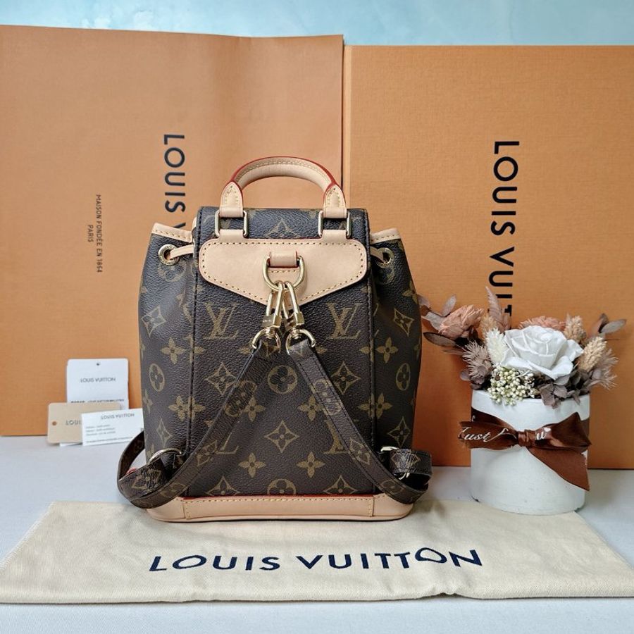 LV Montsouris迷你老花後背包-1