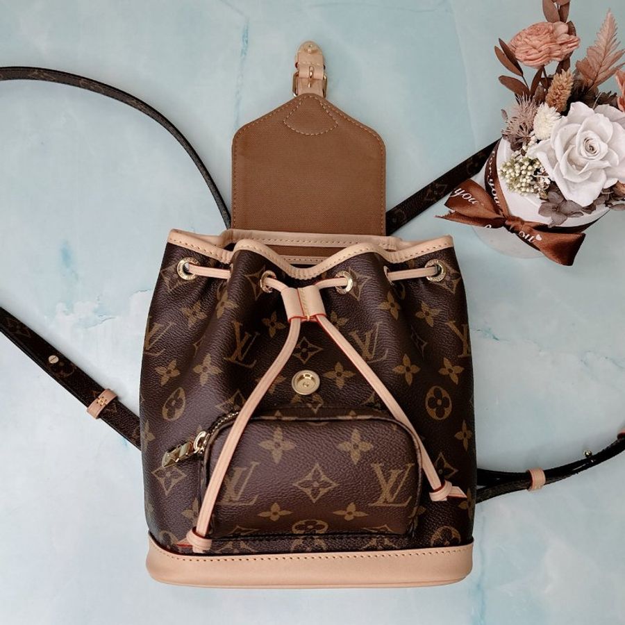 LV Montsouris迷你老花後背包-4