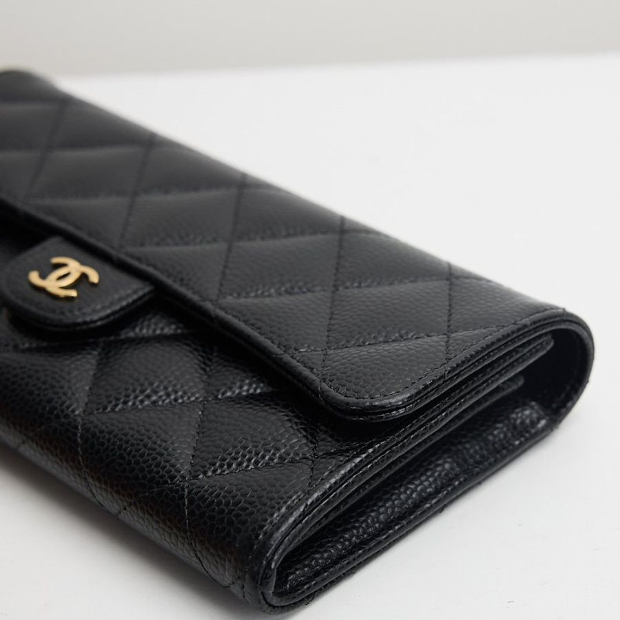 Chanel cf長夾/黑金牛-3