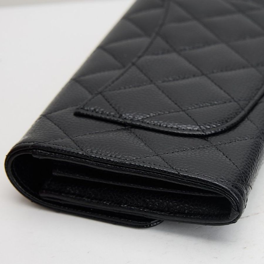 Chanel cf長夾/黑金牛-8
