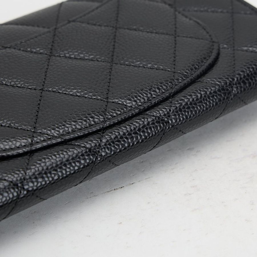 Chanel cf長夾/黑金牛-9