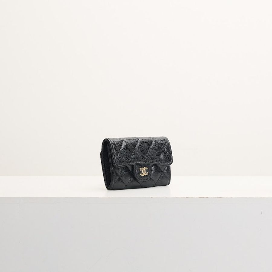 Chanel cf卡包/黑金-1
