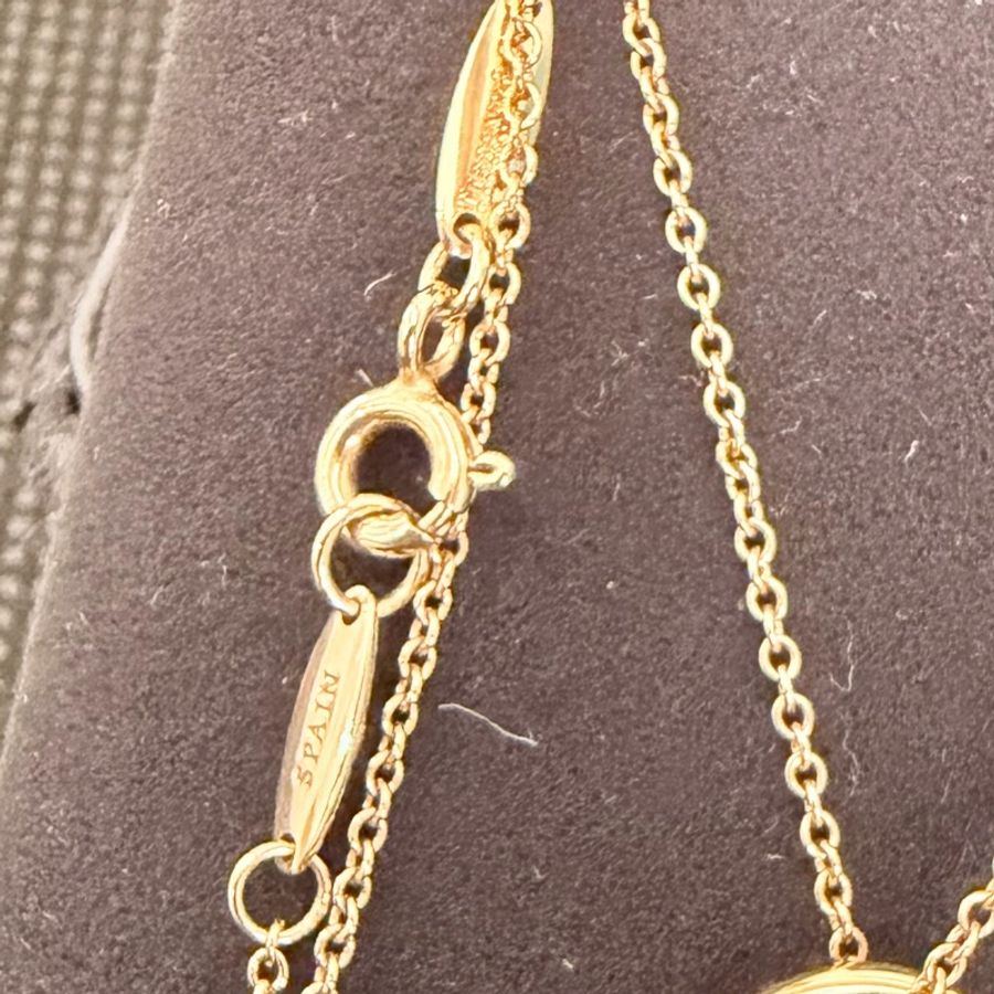 Tiffany &Co. 750玫瑰金5點鑽open heart 項鍊-19