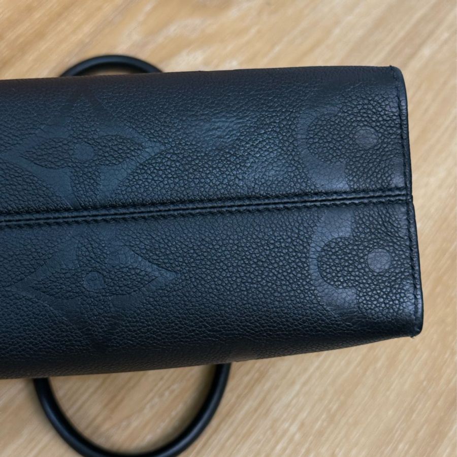 Lv on the go PM 全牛皮壓紋黑色 小號✨最新晶片款-5