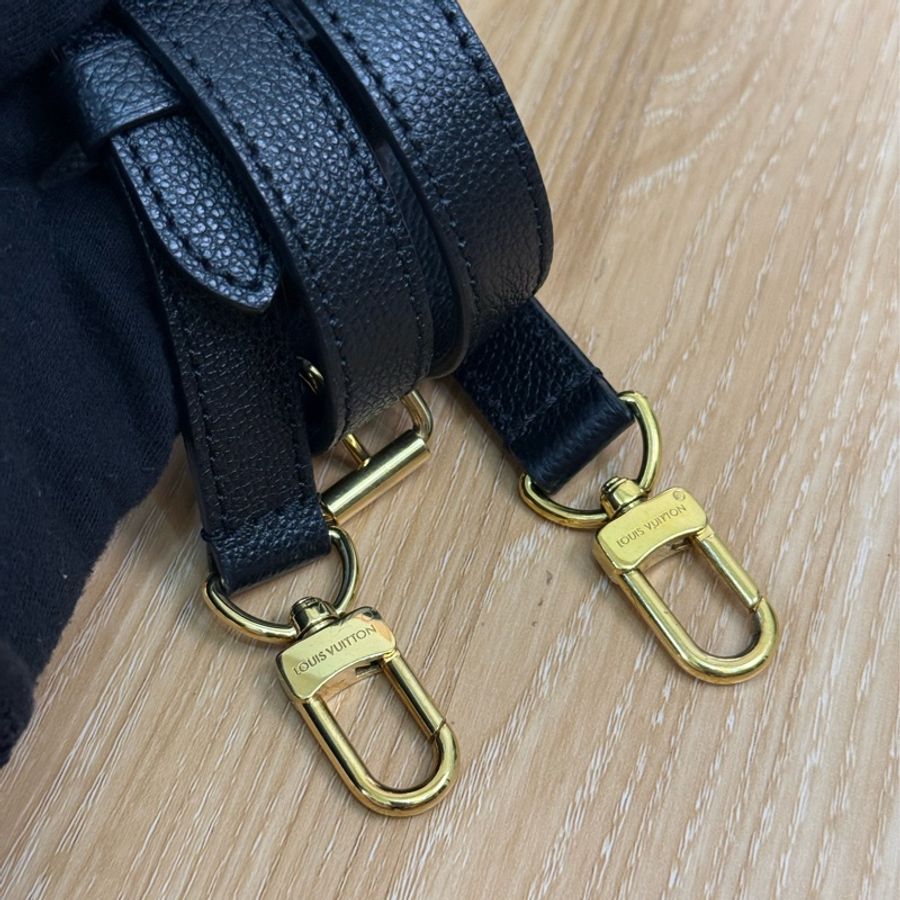 Lv on the go PM 全牛皮壓紋黑色 小號✨最新晶片款-15