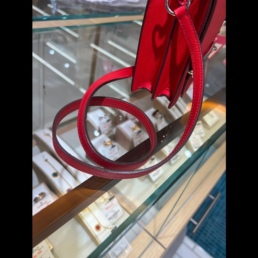 Hermes Mini Roulis Rouge Tomate-10
