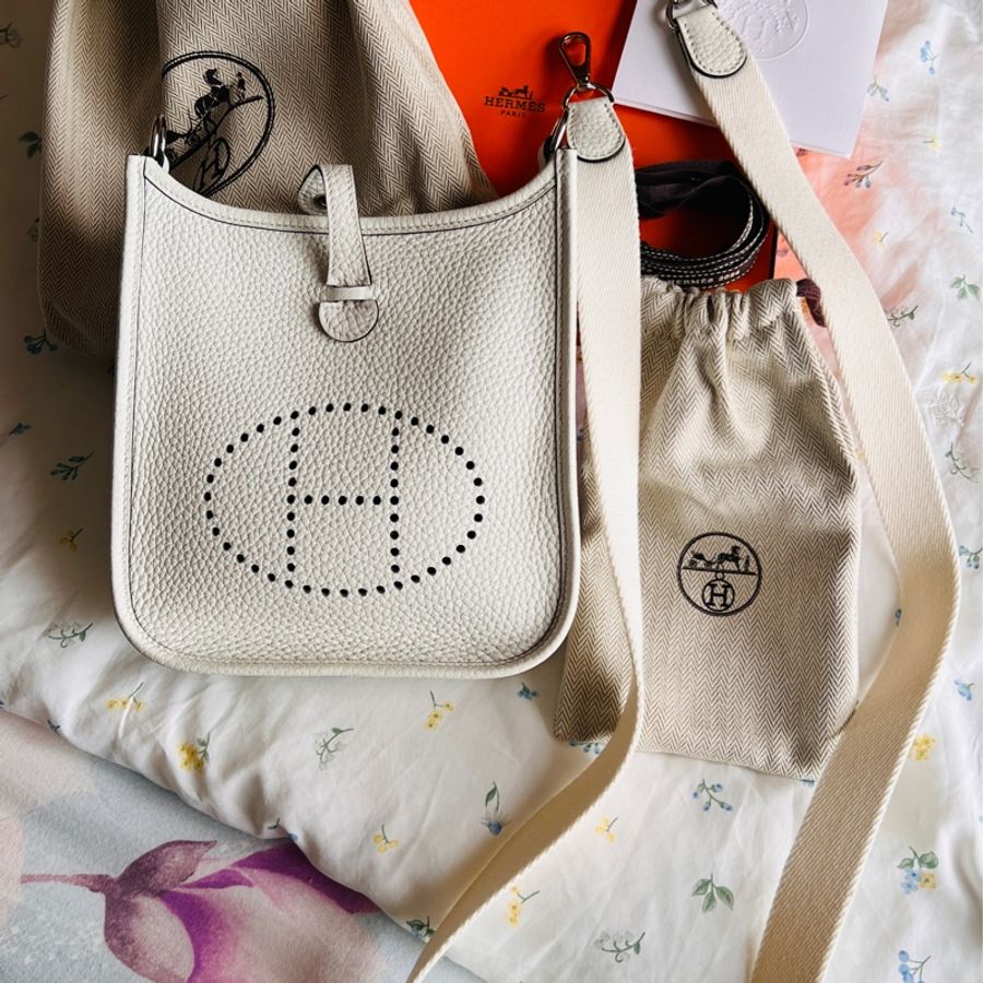 Hermes 愛馬仕伊芙妮新白色new white mini-0