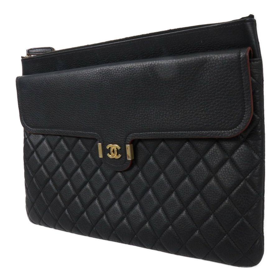 CHANEL 牛皮皮革Archi Chic O-Case Clutch手拿包-2