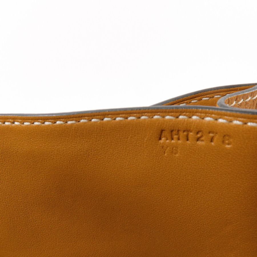 HERMES Evercolor皮革Constance 24肩背袋Gold-7