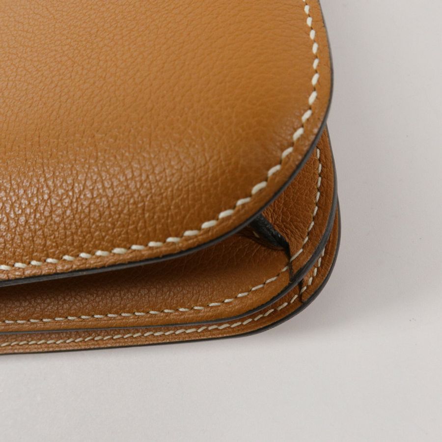 HERMES Evercolor皮革Constance 24肩背袋Gold-11