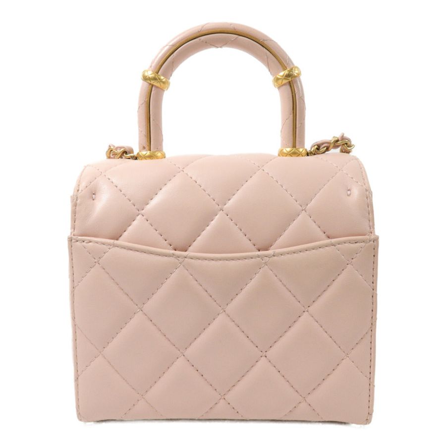 CHANEL 羊皮皮革Crush Top Handle鏈帶手挽肩背兩用袋-1