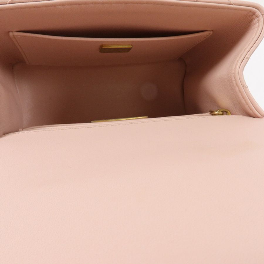 CHANEL 羊皮皮革Crush Top Handle鏈帶手挽肩背兩用袋-4