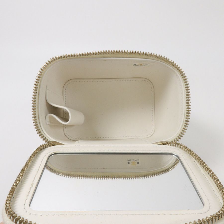 CHANEL 牛皮皮革Mini Vanity Case鏈帶肩背袋-4