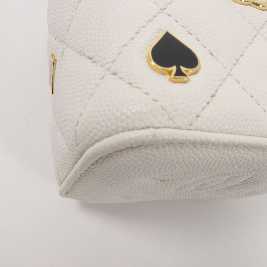 CHANEL 牛皮皮革Mini Vanity Case鏈帶肩背袋-12