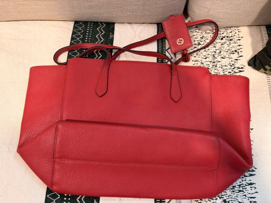 Gucci Swing 荔枝紋全皮托特包(Swing Tote)-3