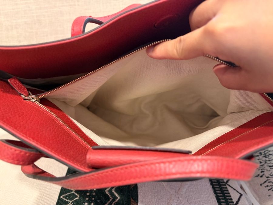 Gucci Swing 荔枝紋全皮托特包(Swing Tote)-15