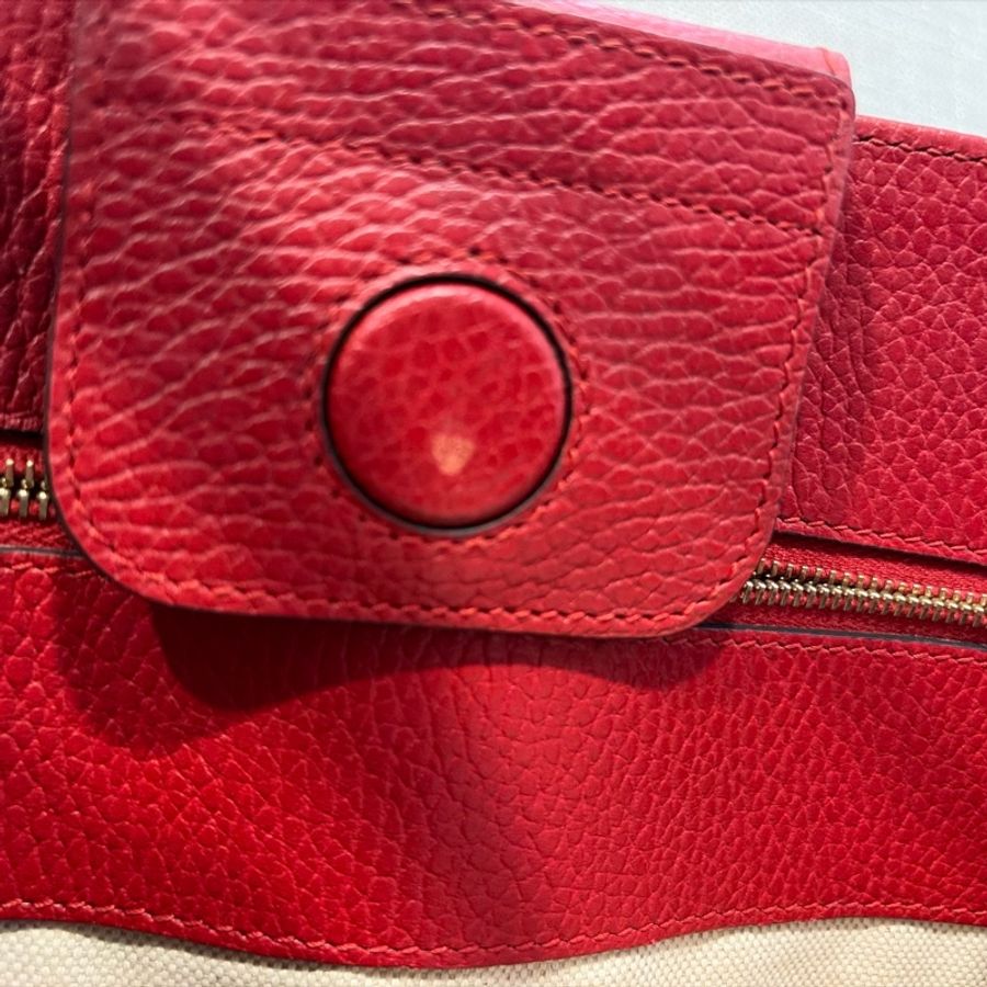 Gucci Swing 荔枝紋全皮托特包(Swing Tote)-17