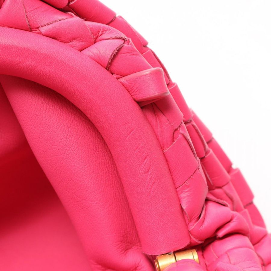 BOTTEGA VENETA 迷你手拿包 585852 粉紅皮革 二手 女士-4