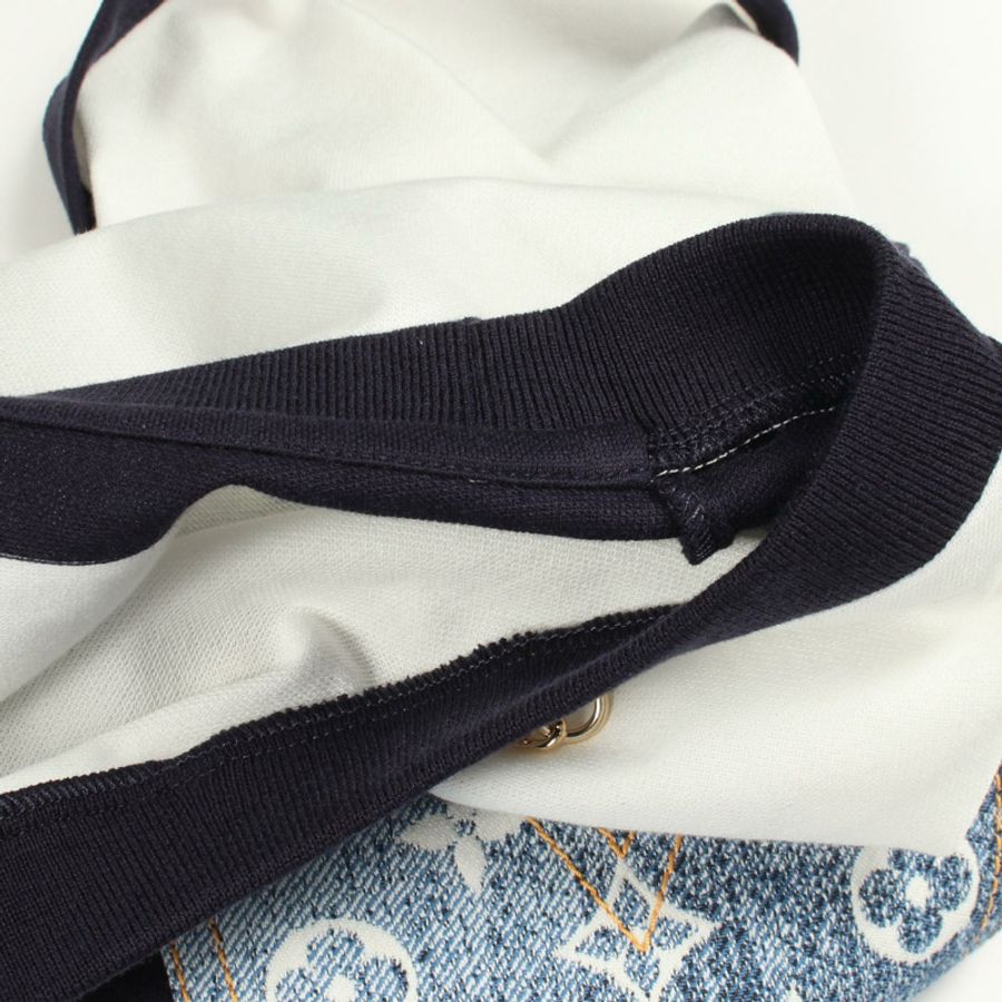 路易威登條紋Monogram短袖洋裝 RW221J LO7 FMDR39 棉質 #XXL-6