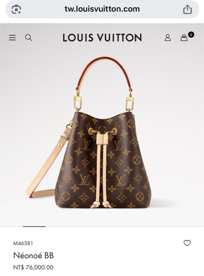LV Néonoé BB 水桶包|Monogram(M46581)全新現貨-2