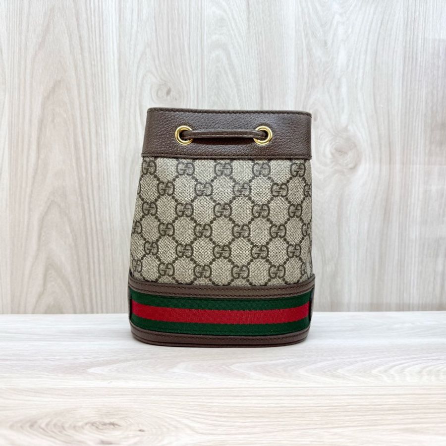 GUCCI💚原花OPHIDA MINI小水桶550620-2