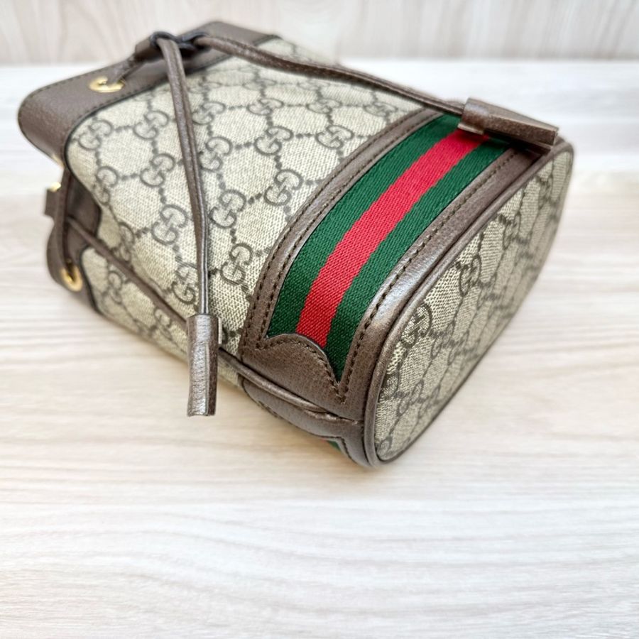 GUCCI💚原花OPHIDA MINI小水桶550620-8