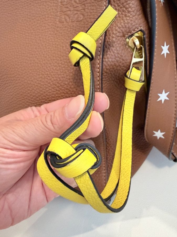 LOEWE✨Hammock Stars 限量款拼色星星背帶吊床包 大號 粗用~-11
