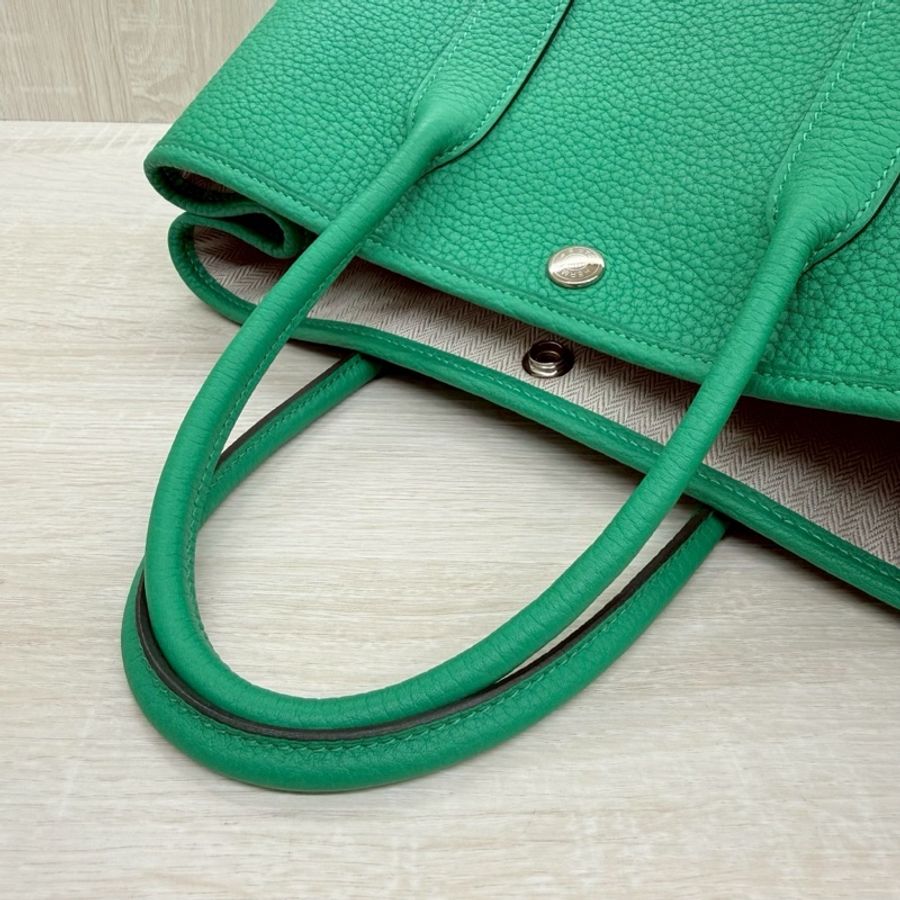HERMES 💚6W薄荷綠TC皮Gp30托特包H051568-6