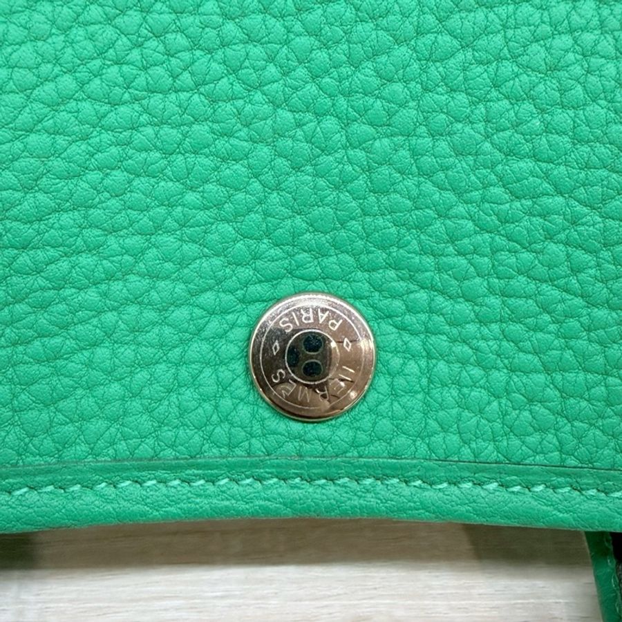 HERMES 💚6W薄荷綠TC皮Gp30托特包H051568-10