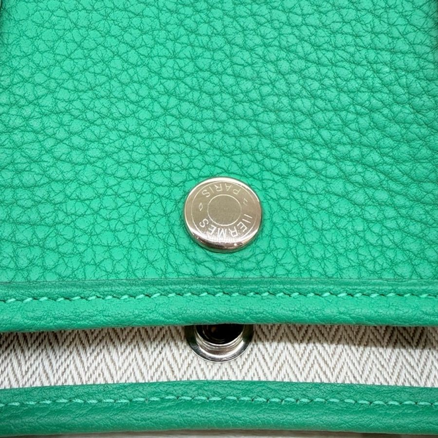 HERMES 💚6W薄荷綠TC皮Gp30托特包H051568-11