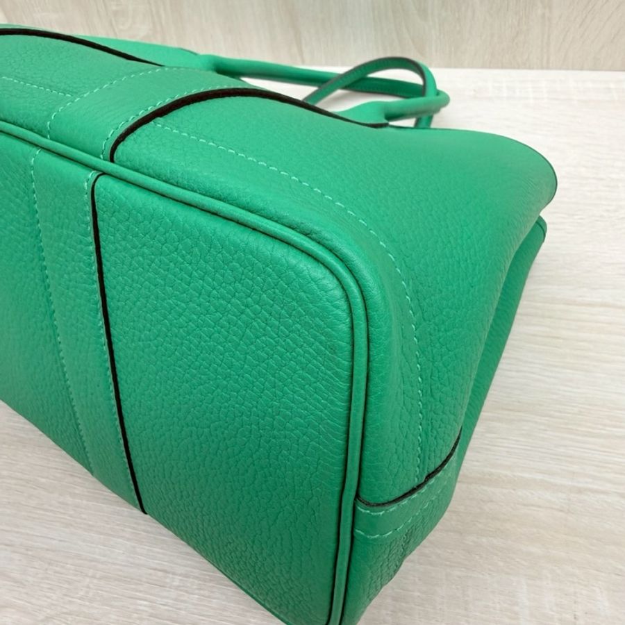 HERMES 💚6W薄荷綠TC皮Gp30托特包H051568-15