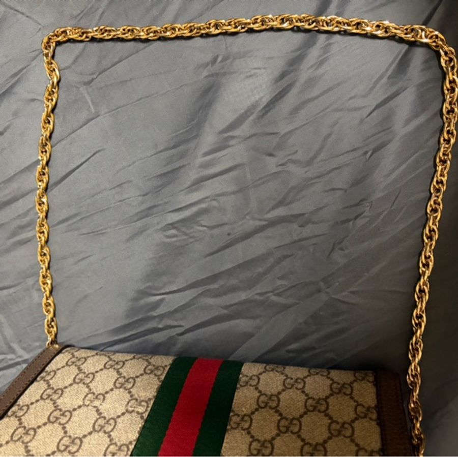 Gucci Ophidia GG金鏈磁吸包-9