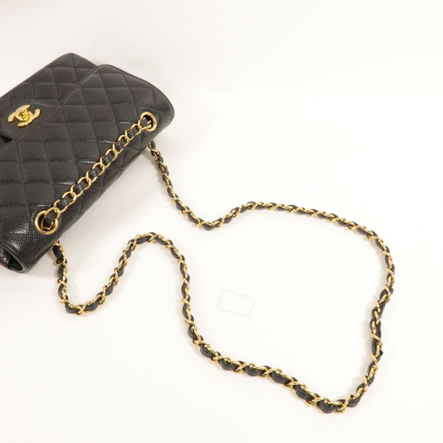 CHANEL 牛皮皮革Classic 23鏈帶肩背袋-5