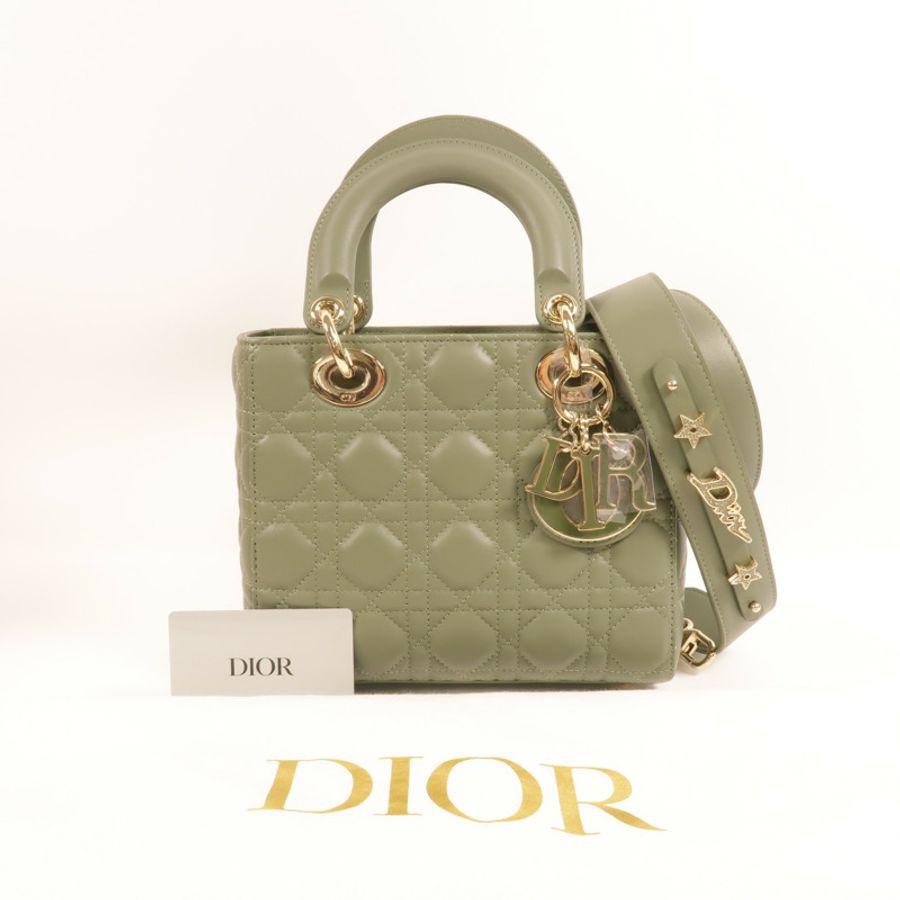 Dior 羊皮皮革Small Lady Dior My ABCDior手挽肩背兩用袋-12